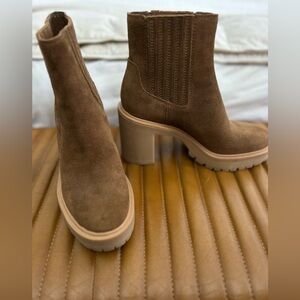 Dolce Vita Brown Suede Ankle Boots